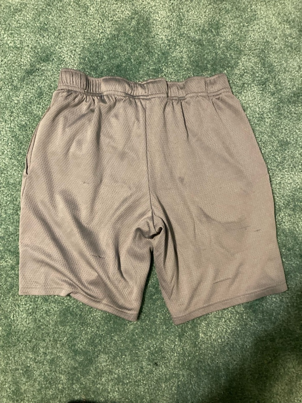 Nike Kids Mesh Shorts - Grey with black swoosh design - Picture 3 of 4